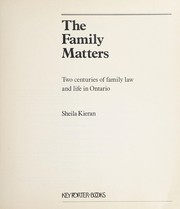 Cover of: The family matters by Sheila Kieran