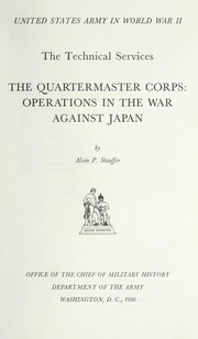 Cover of: The Quartermaster Corps by Alvin P. Stauffer
