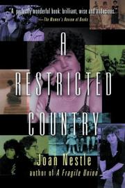 Cover of: A restricted country by Joan Nestle