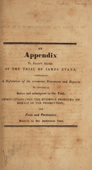 Cover of: An appendix to Pratt