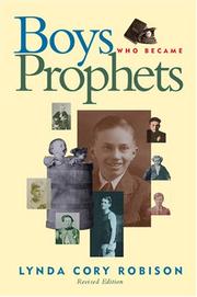 Cover of: Boys who became prophets