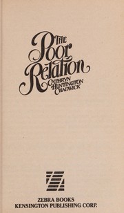 Cover of: The Poor Relation by Cathryn Huntington Chadwick