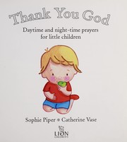 Cover of: Thank you God | Sophie Piper