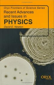 Cover of: Recent advances and issues in physics by David E. Newton