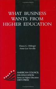 Cover of: What business wants from higher education