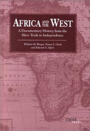 Cover of: Africa and the West: a documentary history from the slave trade to independence