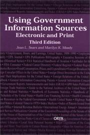 Cover of: Using government information sources by Jean L. Sears