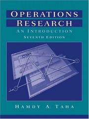 Cover of: Operations research: an introduction