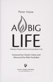 Cover of: A big life | Peter Hone