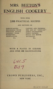 Cover of: English cookery | Mrs. Beeton