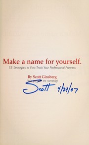 Cover of: Make a Name for Yourself | Scott Ginsberg