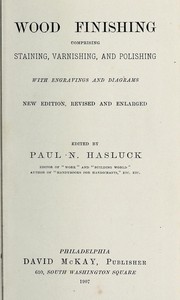 Cover of: Wood finishing | Paul N. Hasluck