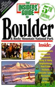 Cover of: Insiders' Guide to Boulder & Rocky Mountain National Park
