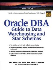 Cover of: Oracle DBA Guide to Data Warehousing and Star Schemas by Bert Scalzo