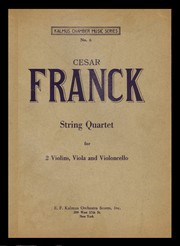 Cover of: String Quartet: for 2 violins, viola and violoncello