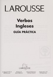 Cover of: Larousse verbos ingleses | 