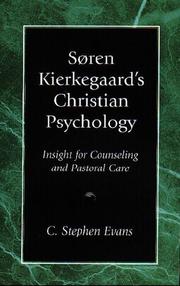 Cover of: Soren Kierkegaard's Christian Psychology by C. Stephen Evans