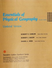 Cover of: Essentials of physical geography | Robert E. Gabler