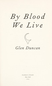 Cover of: By blood we live