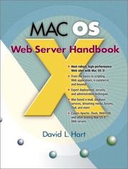 Cover of: MAC OS X Web Server Handbook by David L. Hart