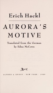 Cover of: Aurora's motive