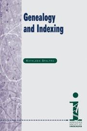 Cover of: Genealogy and Indexing