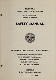 Cover of: Montana Department of Highways | Montana State Highway Commission