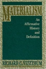 Cover of: Materialism: an affirmative history and definition
