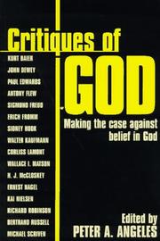 Cover of: Critiques of God by edited by Peter A. Angeles.