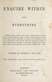 Cover of: Enquire within upon everything ...