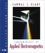 Cover of: Fundamentals of Applied Electromagnetics 2001 Media Edition (With CD-ROM) by Fawwaz Ulaby, Fawwaz Ulaby