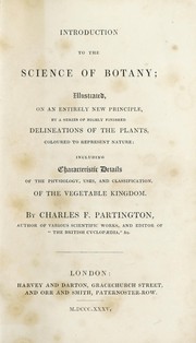 Cover of: Introduction to the science of botany | Charles Frederick Partington