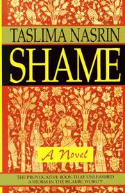 Cover of: Shame by Tasalimā Nāsarina