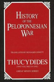 Cover of: History of the Peloponnesian War by Thucydides