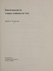 reduced-instruction-set-computer-architectures-for-vlsi-cover