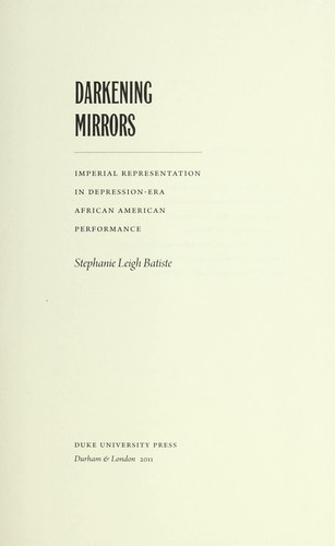 Darkening mirrors by Stephanie Leigh Batiste