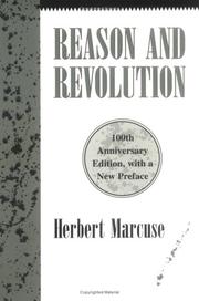 Cover of: Reason and revolution by Herbert Marcuse