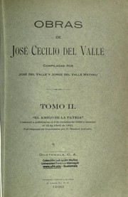 Cover of: Obras de José Cecilio del Valle