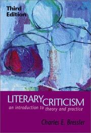 Cover of: Literary Criticism by Charles E. Bressler