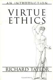 Cover of: Virtue Ethics by Richard Taylor