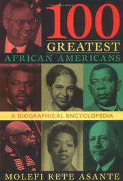 Cover of: 100 Greatest African Americans by Molefi K. Asante