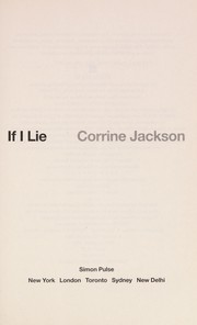 Cover of: If I lie | Corrine Jackson