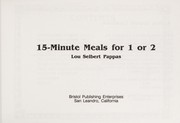 Cover of: 15-minute meals for 1 or 2
