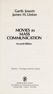 Cover of: Movies as mass communication | Garth Jowett
