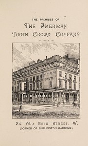Cover of: Improvements in American dentistry | American Tooth Crown Company