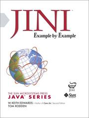 Cover of: Jini Example By Example by W. Keith Edwards, Tom Rodden