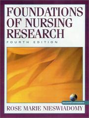 Cover of: Foundations of Nursing Research by Rose Marie Nieswiadomy