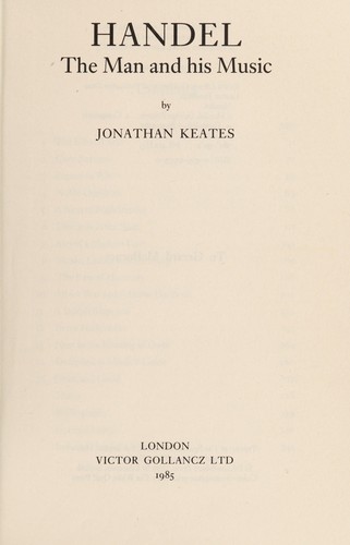 Handel by Jonathan Keates