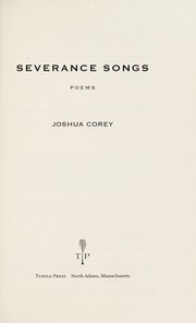 Cover of: Severance songs | Joshua Corey