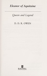 Cover of: Eleanor of Aquitaine | D. D. R. Owen
